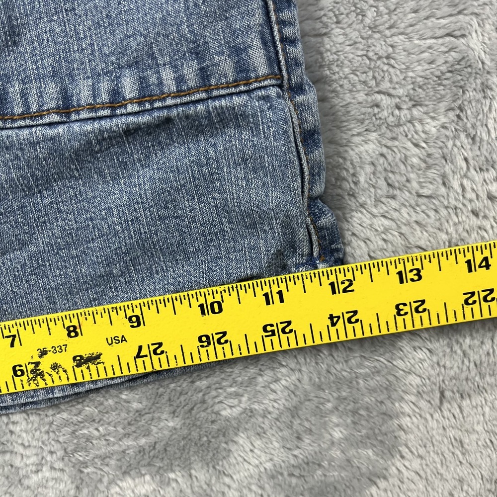 Vintage Levis 550 Relaxed Short RedTab Y2K 2000's Denim Blue Jean Shorts Size 12 - Picture 6 of 11